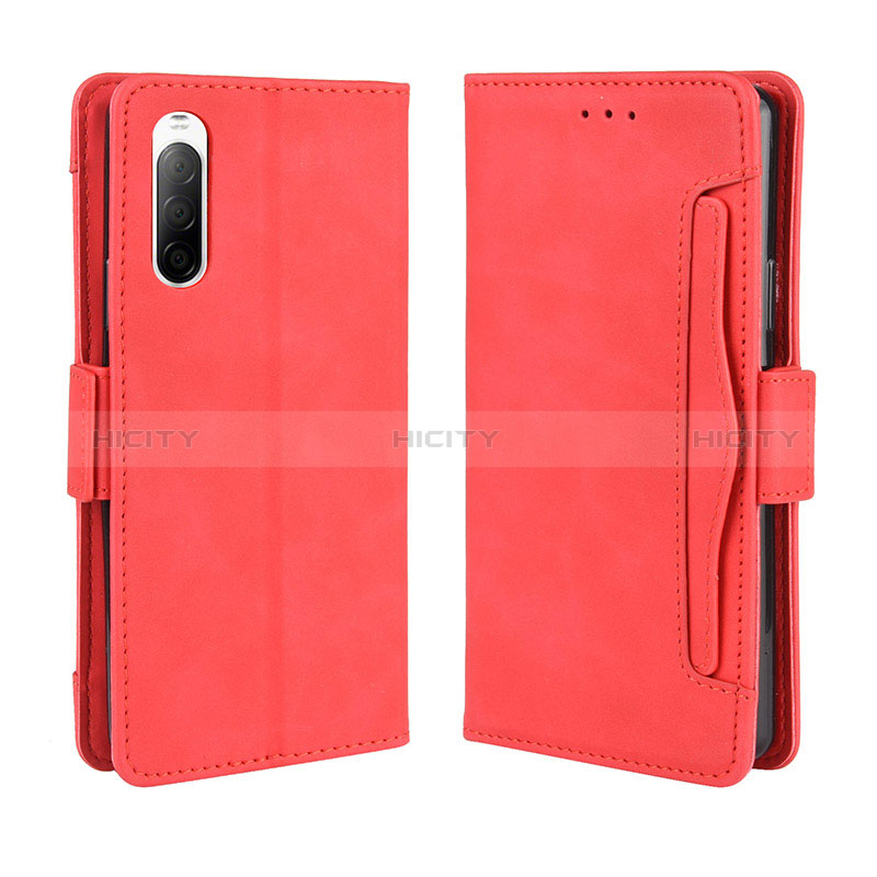 Custodia Portafoglio In Pelle Cover con Supporto BY3 per Sony Xperia 10 II