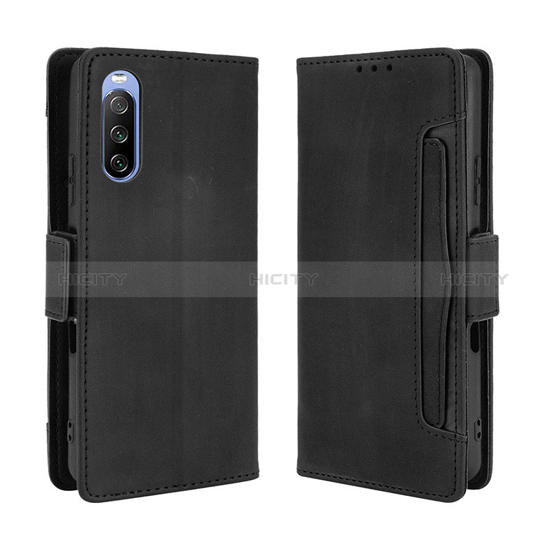 Custodia Portafoglio In Pelle Cover con Supporto BY3 per Sony Xperia 10 III Lite