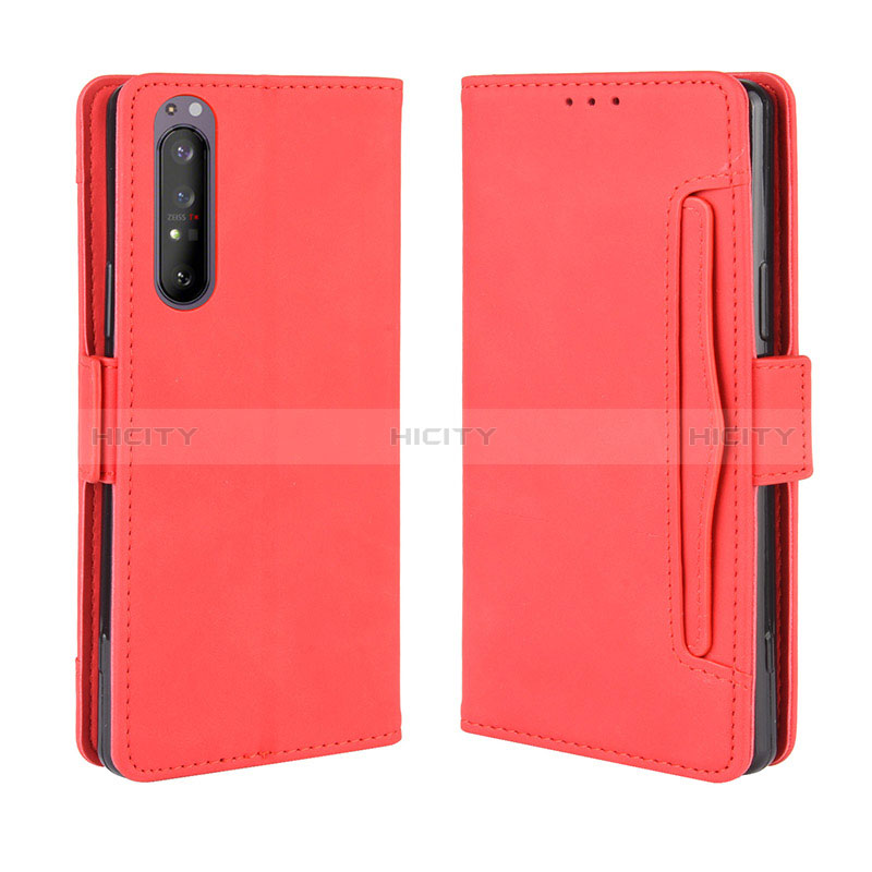 Custodia Portafoglio In Pelle Cover con Supporto BY3 per Sony Xperia 5 II