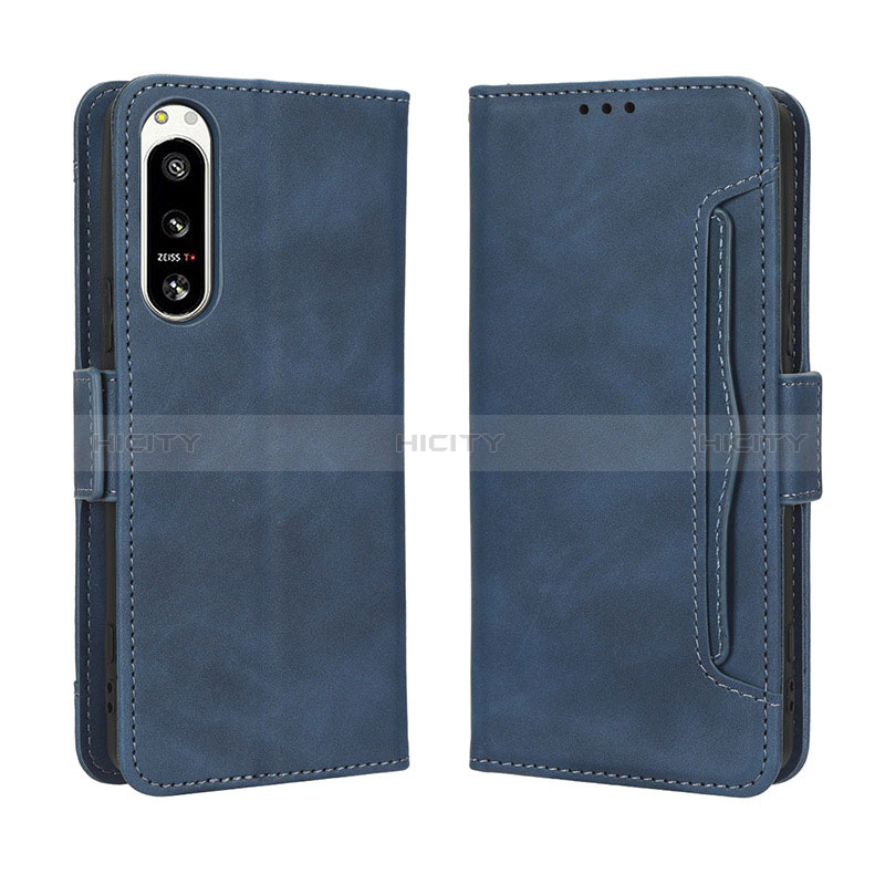 Custodia Portafoglio In Pelle Cover con Supporto BY3 per Sony Xperia 5 IV