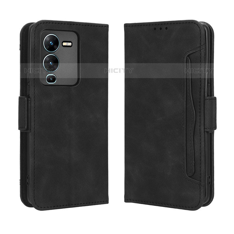 Custodia Portafoglio In Pelle Cover con Supporto BY3 per Vivo V25 Pro 5G Nero