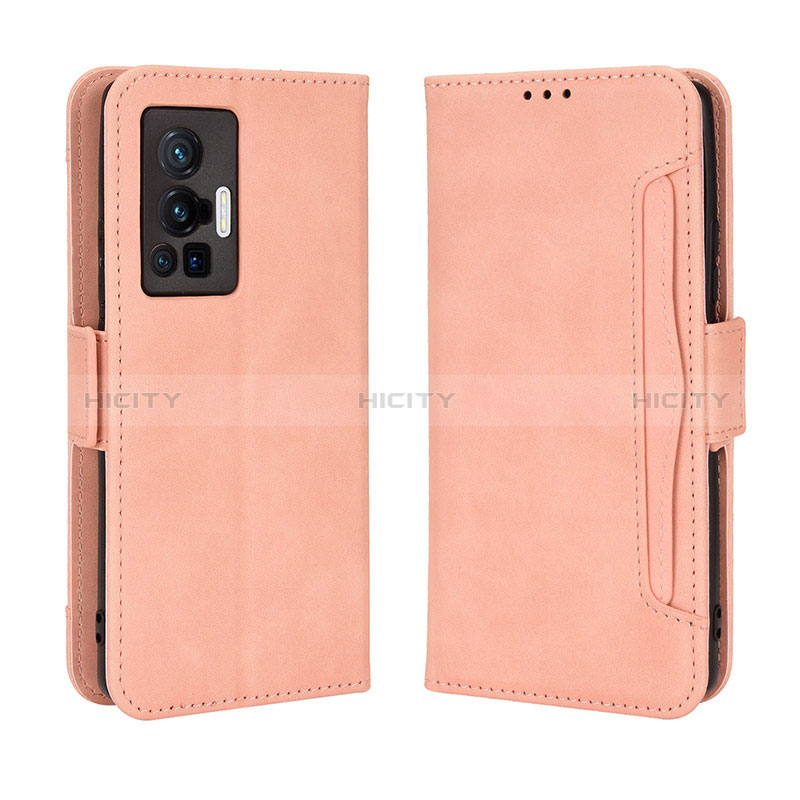 Custodia Portafoglio In Pelle Cover con Supporto BY3 per Vivo X70 Pro 5G