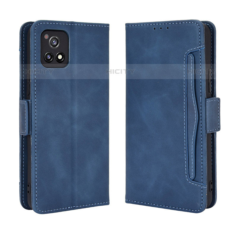 Custodia Portafoglio In Pelle Cover con Supporto BY3 per Vivo Y52s 5G Blu