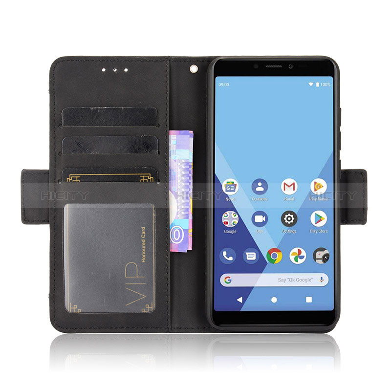 Custodia Portafoglio In Pelle Cover con Supporto BY3 per Wiko Y51