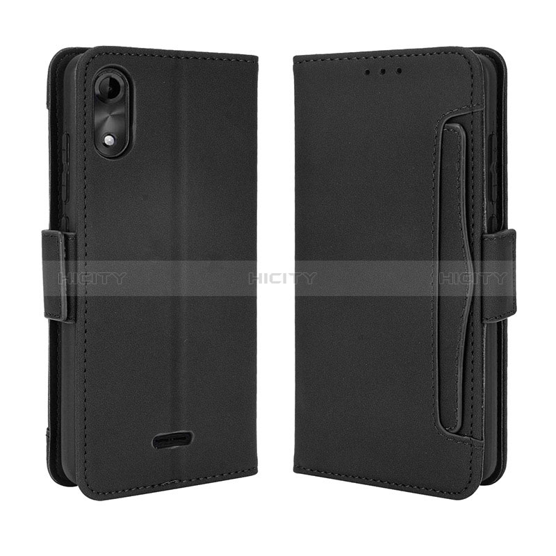 Custodia Portafoglio In Pelle Cover con Supporto BY3 per Wiko Y51 Nero