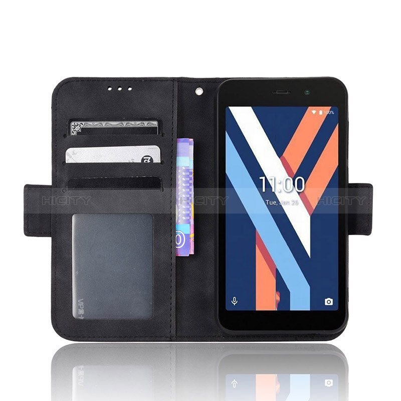 Custodia Portafoglio In Pelle Cover con Supporto BY3 per Wiko Y52