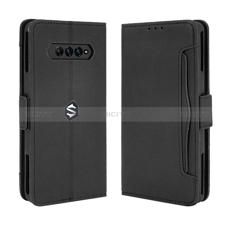 Custodia Portafoglio In Pelle Cover con Supporto BY3 per Xiaomi Black Shark 4 Pro 5G Nero