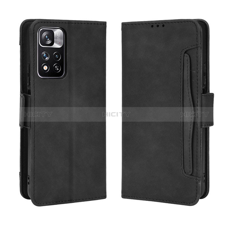 Custodia Portafoglio In Pelle Cover con Supporto BY3 per Xiaomi Mi 11i 5G (2022) Nero