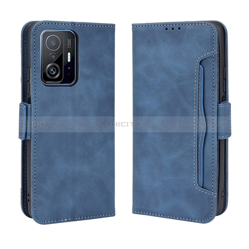 Custodia Portafoglio In Pelle Cover con Supporto BY3 per Xiaomi Mi 11T 5G Blu