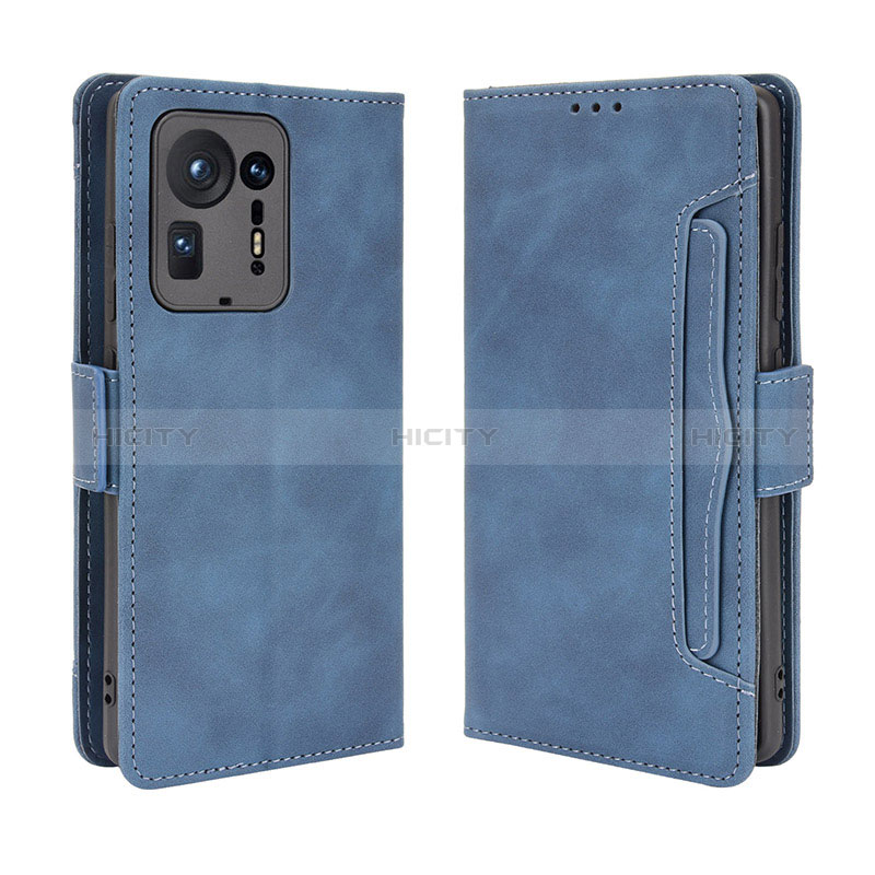 Custodia Portafoglio In Pelle Cover con Supporto BY3 per Xiaomi Mi Mix 4 5G Blu