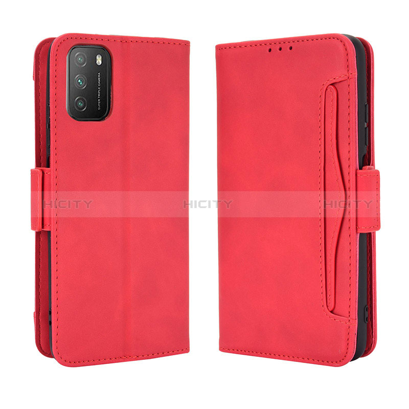 Custodia Portafoglio In Pelle Cover con Supporto BY3 per Xiaomi Poco M3