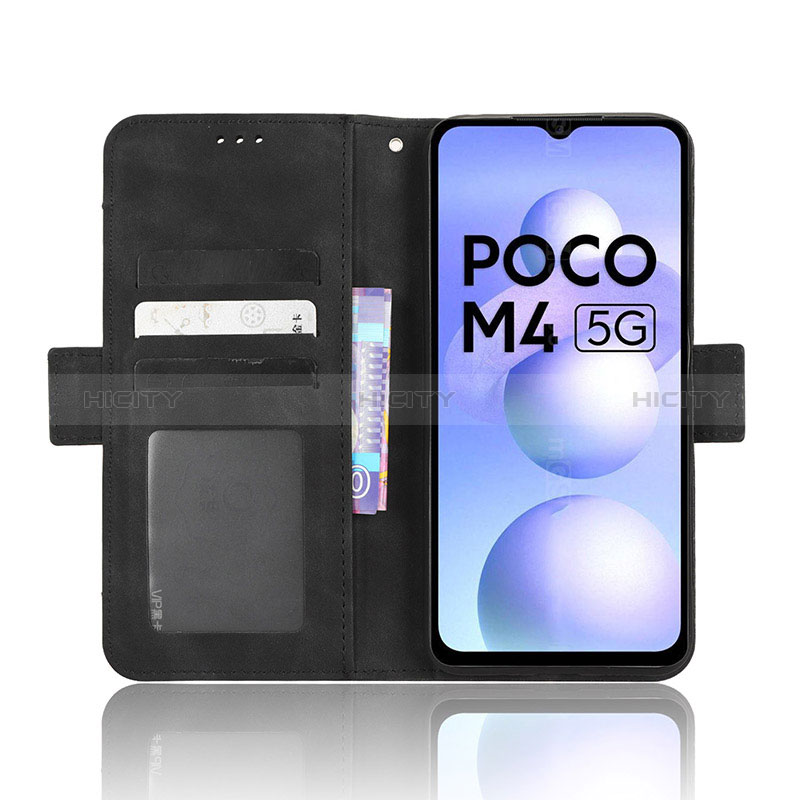 Custodia Portafoglio In Pelle Cover con Supporto BY3 per Xiaomi Poco M4 5G