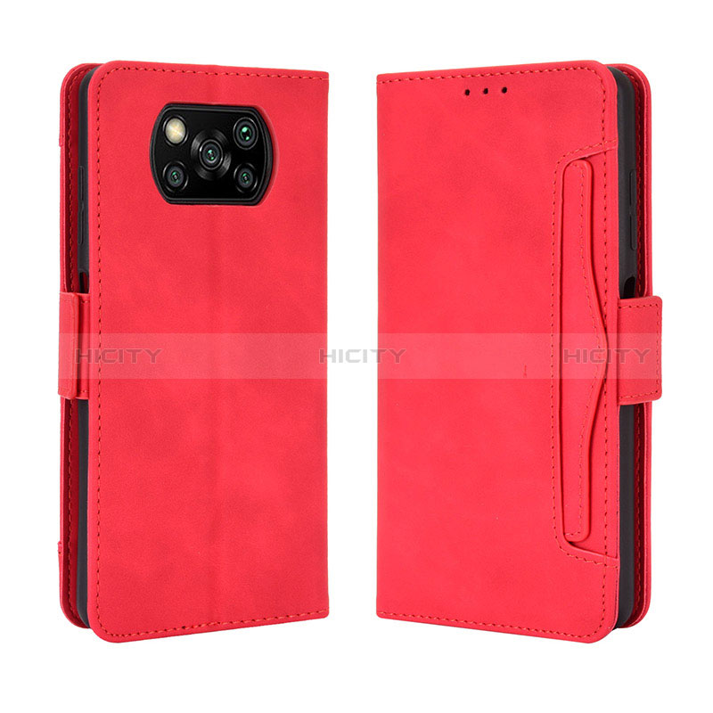 Custodia Portafoglio In Pelle Cover con Supporto BY3 per Xiaomi Poco X3 NFC