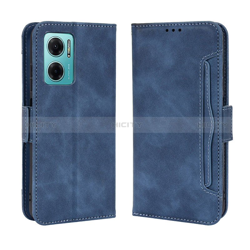 Custodia Portafoglio In Pelle Cover con Supporto BY3 per Xiaomi Redmi 10 5G Blu