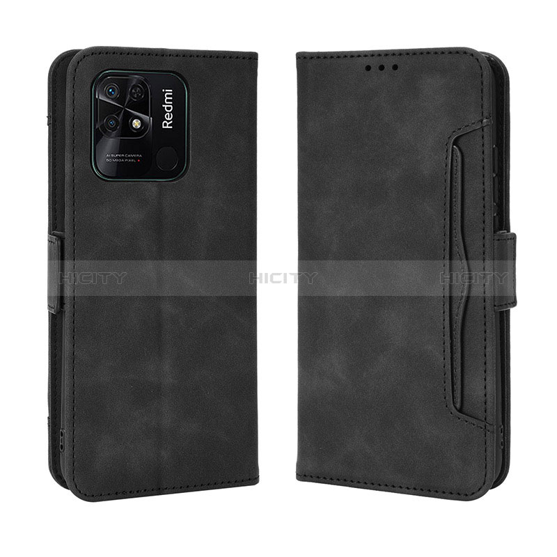 Custodia Portafoglio In Pelle Cover con Supporto BY3 per Xiaomi Redmi 10 India