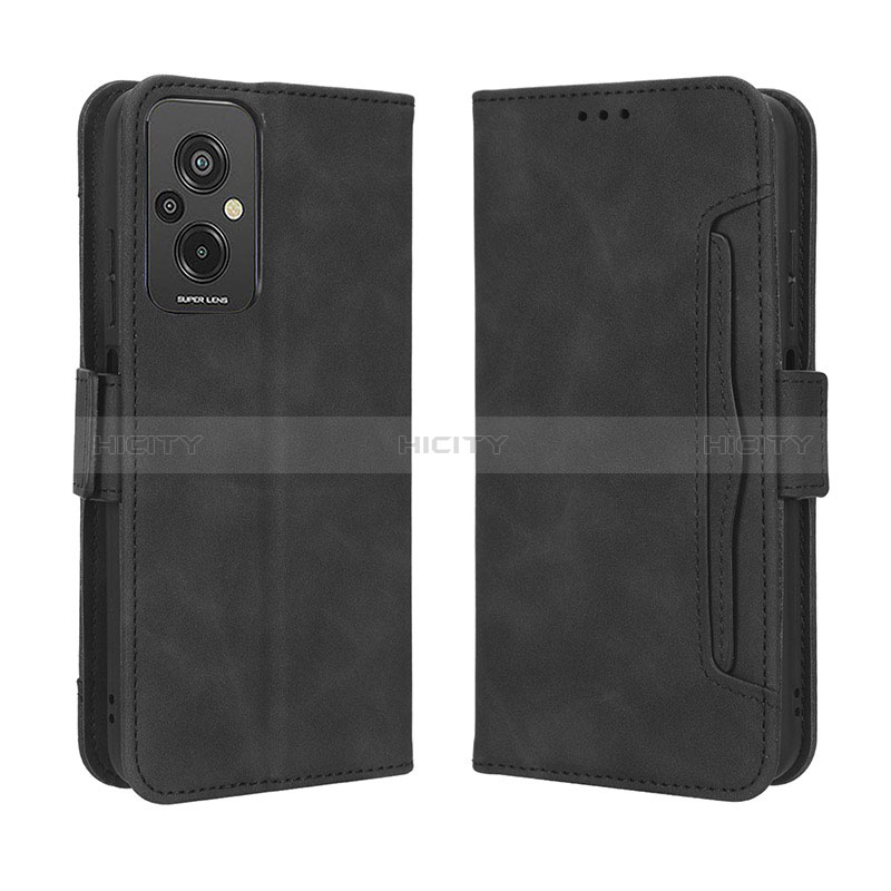 Custodia Portafoglio In Pelle Cover con Supporto BY3 per Xiaomi Redmi 11 Prime 4G Nero