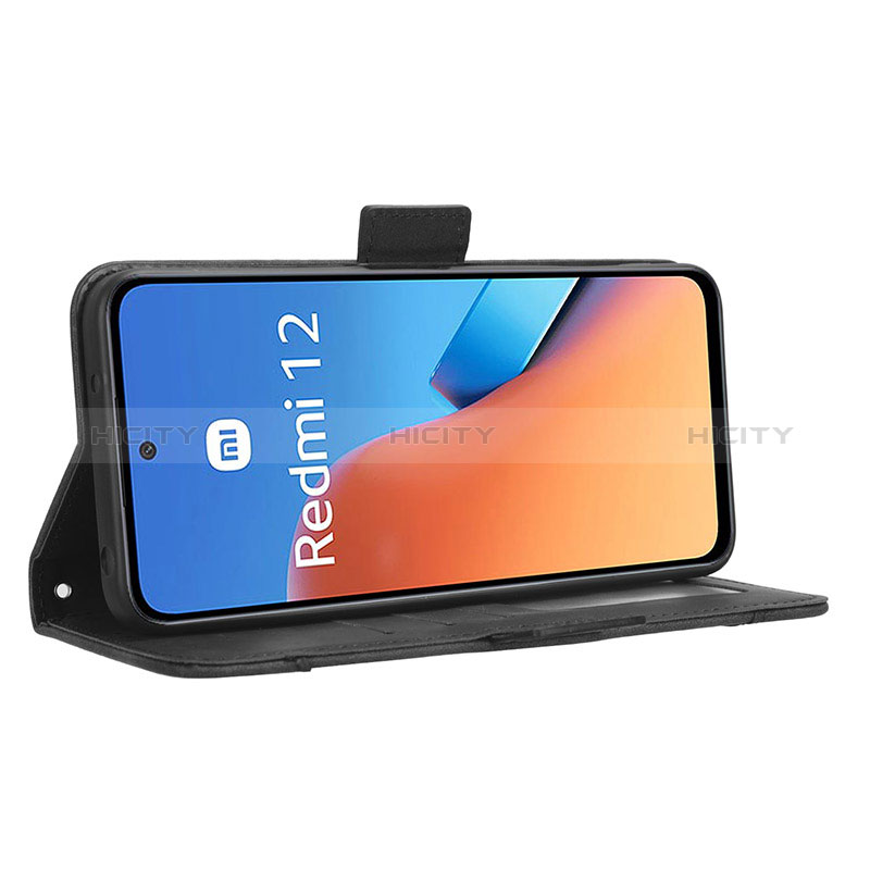 Custodia Portafoglio In Pelle Cover con Supporto BY3 per Xiaomi Redmi 12 4G