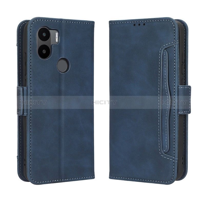 Custodia Portafoglio In Pelle Cover con Supporto BY3 per Xiaomi Redmi A1 Plus Blu