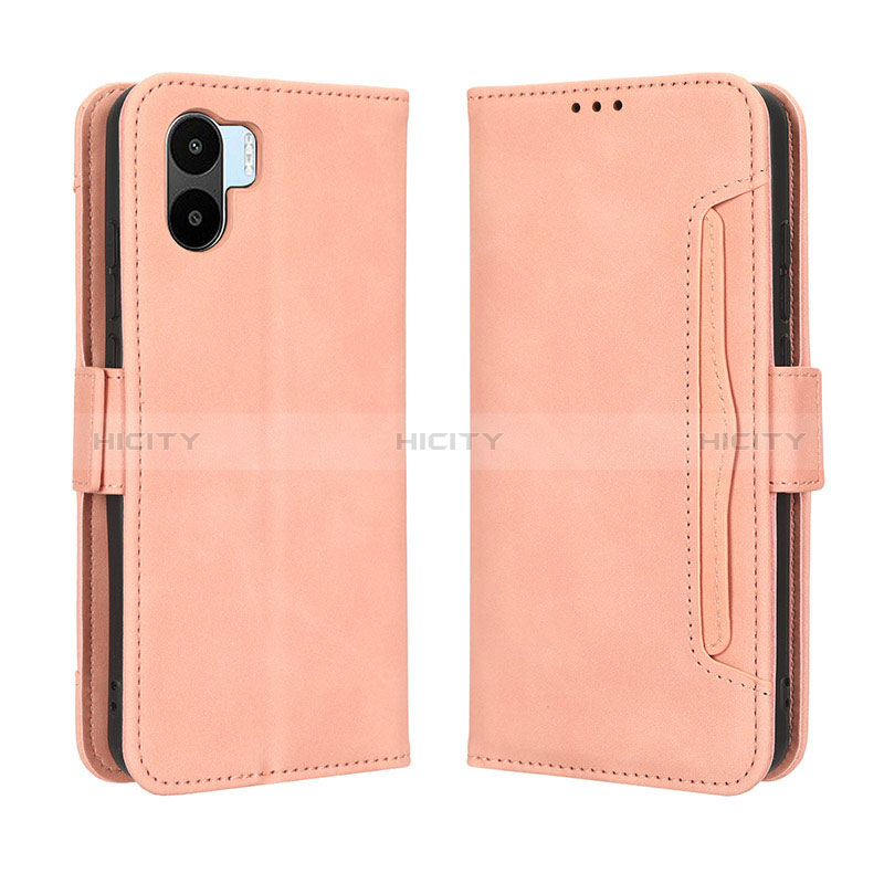 Custodia Portafoglio In Pelle Cover con Supporto BY3 per Xiaomi Redmi A1 Rosa