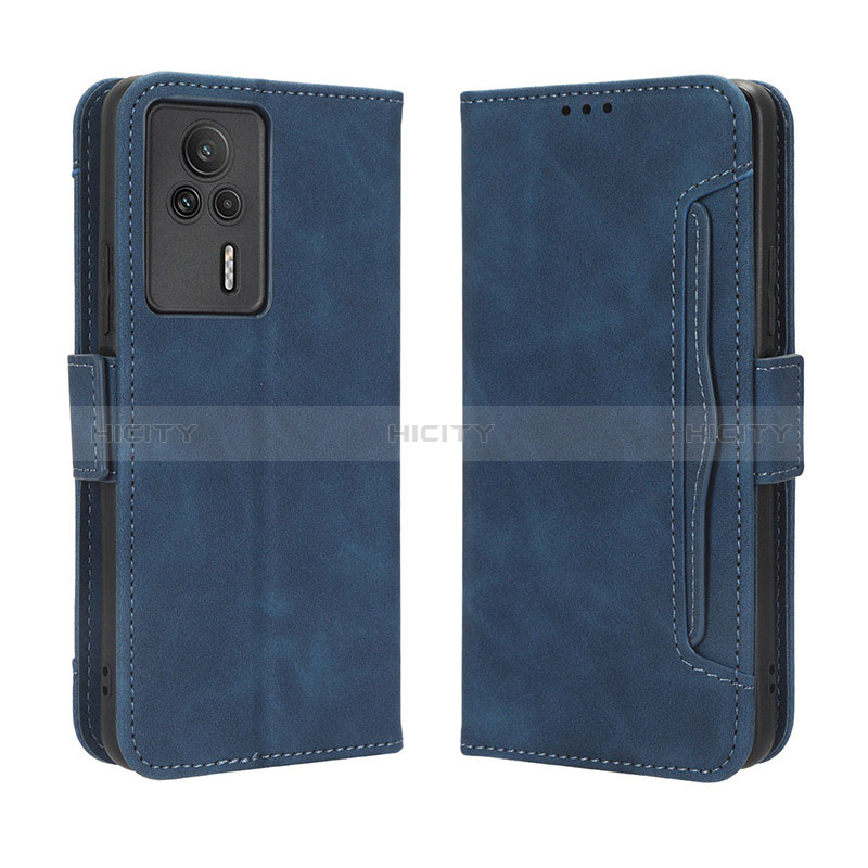 Custodia Portafoglio In Pelle Cover con Supporto BY3 per Xiaomi Redmi K60E 5G Blu