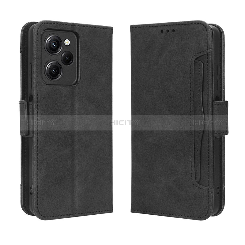 Custodia Portafoglio In Pelle Cover con Supporto BY3 per Xiaomi Redmi Note 12 Pro Speed 5G Nero