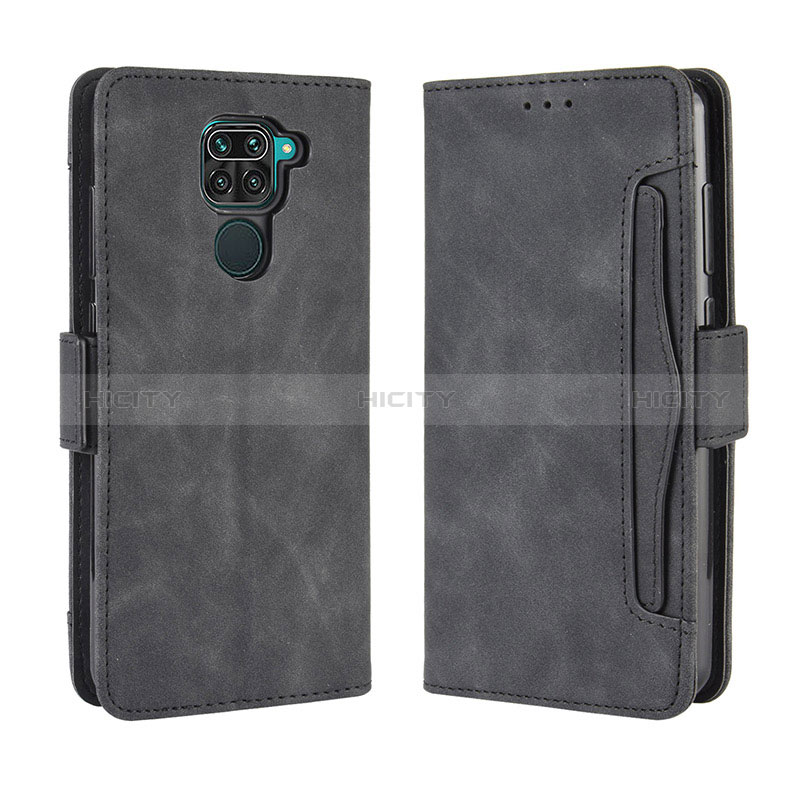 Custodia Portafoglio In Pelle Cover con Supporto BY3 per Xiaomi Redmi Note 9 Nero