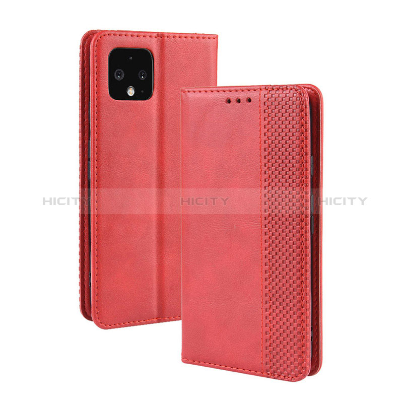 Custodia Portafoglio In Pelle Cover con Supporto BY4 per Google Pixel 4