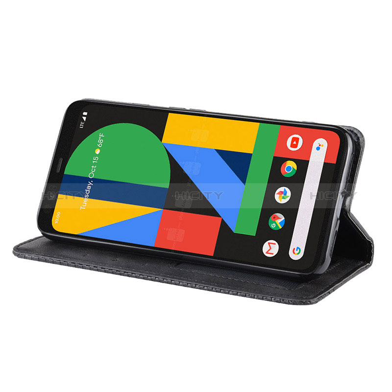 Custodia Portafoglio In Pelle Cover con Supporto BY4 per Google Pixel 4