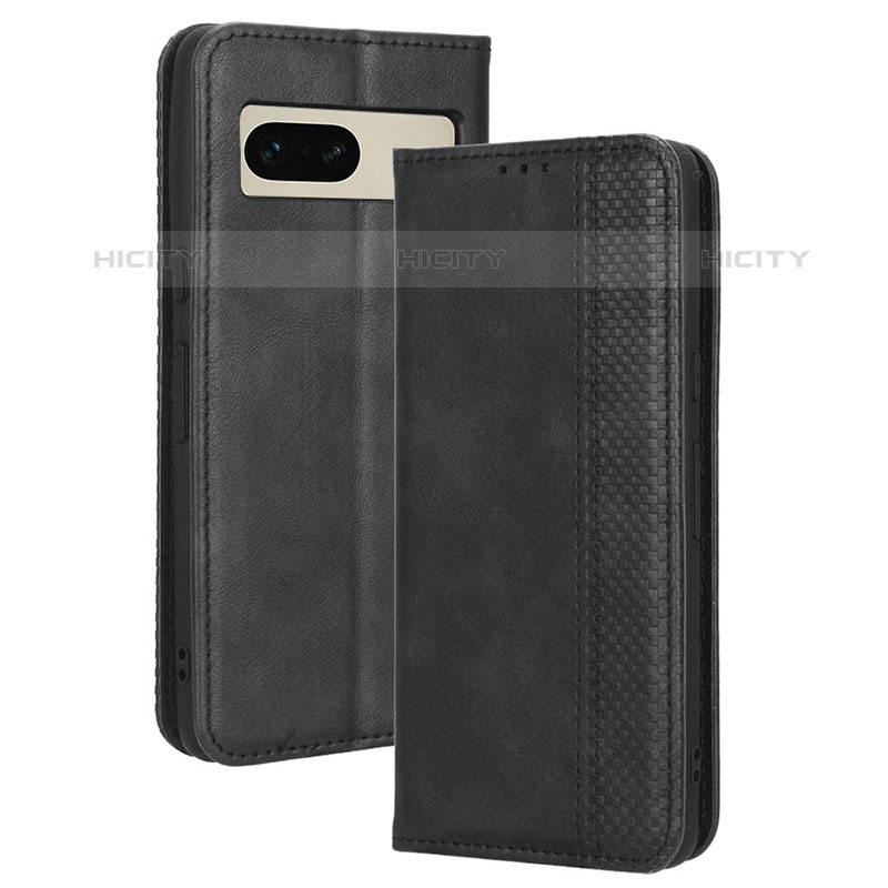 Custodia Portafoglio In Pelle Cover con Supporto BY4 per Google Pixel 7 5G Nero