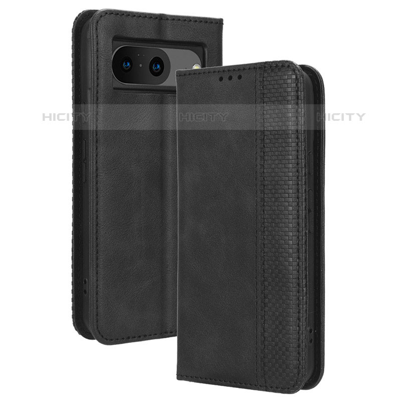 Custodia Portafoglio In Pelle Cover con Supporto BY4 per Google Pixel 8 5G Nero