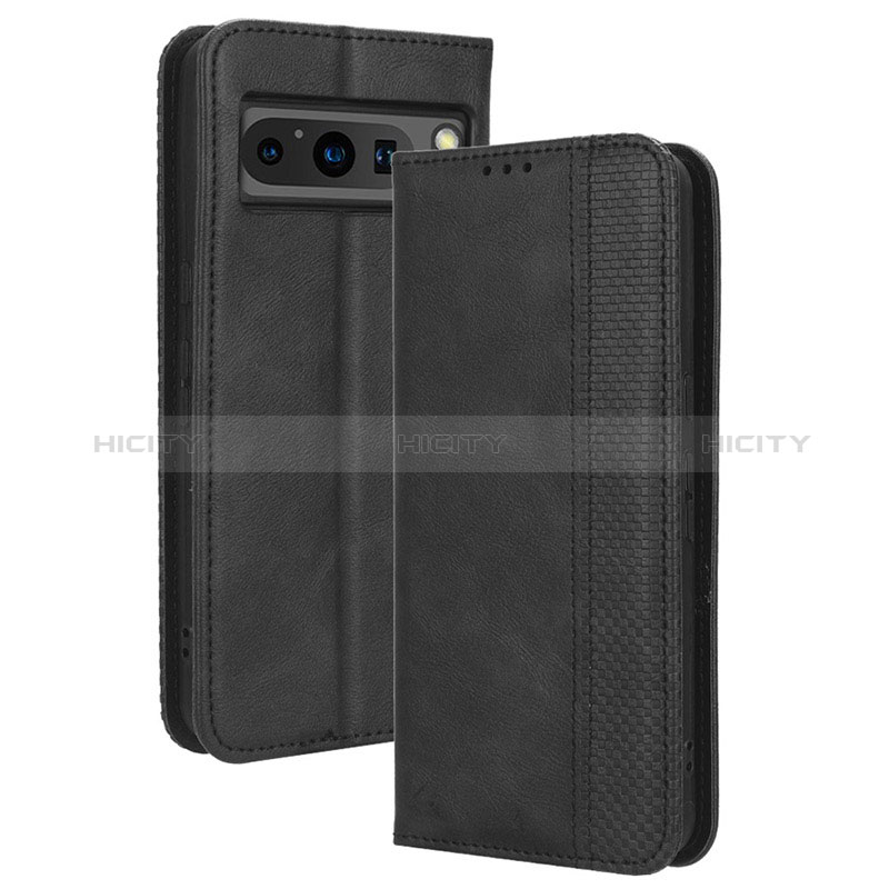 Custodia Portafoglio In Pelle Cover con Supporto BY4 per Google Pixel 8 Pro 5G Nero