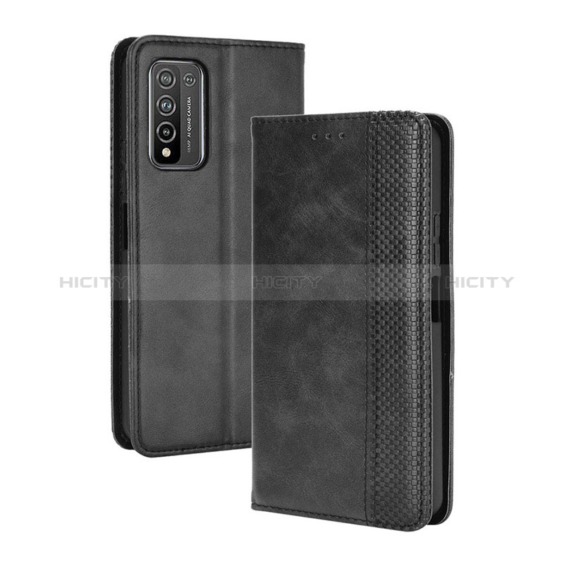 Custodia Portafoglio In Pelle Cover con Supporto BY4 per Huawei Honor 10X Lite Nero