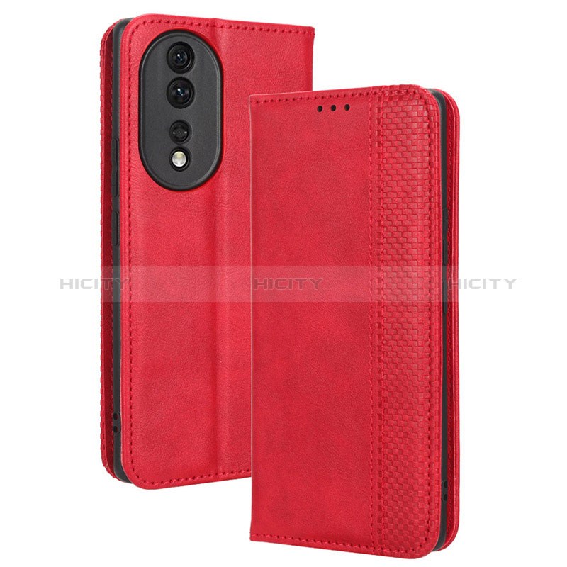 Custodia Portafoglio In Pelle Cover con Supporto BY4 per Huawei Honor 80 5G