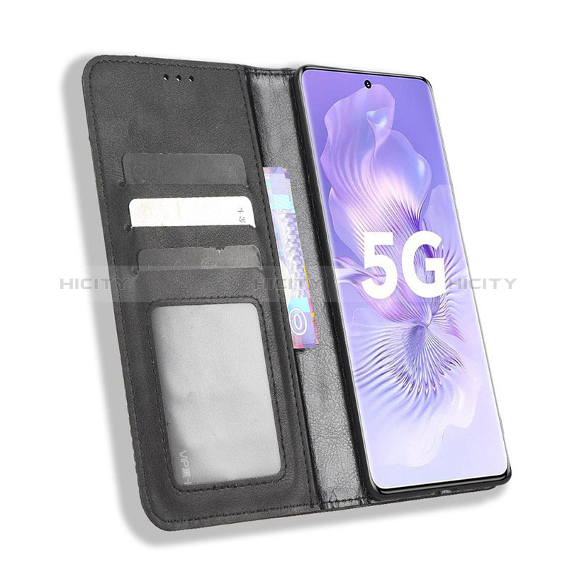 Custodia Portafoglio In Pelle Cover con Supporto BY4 per Huawei Honor 80 5G