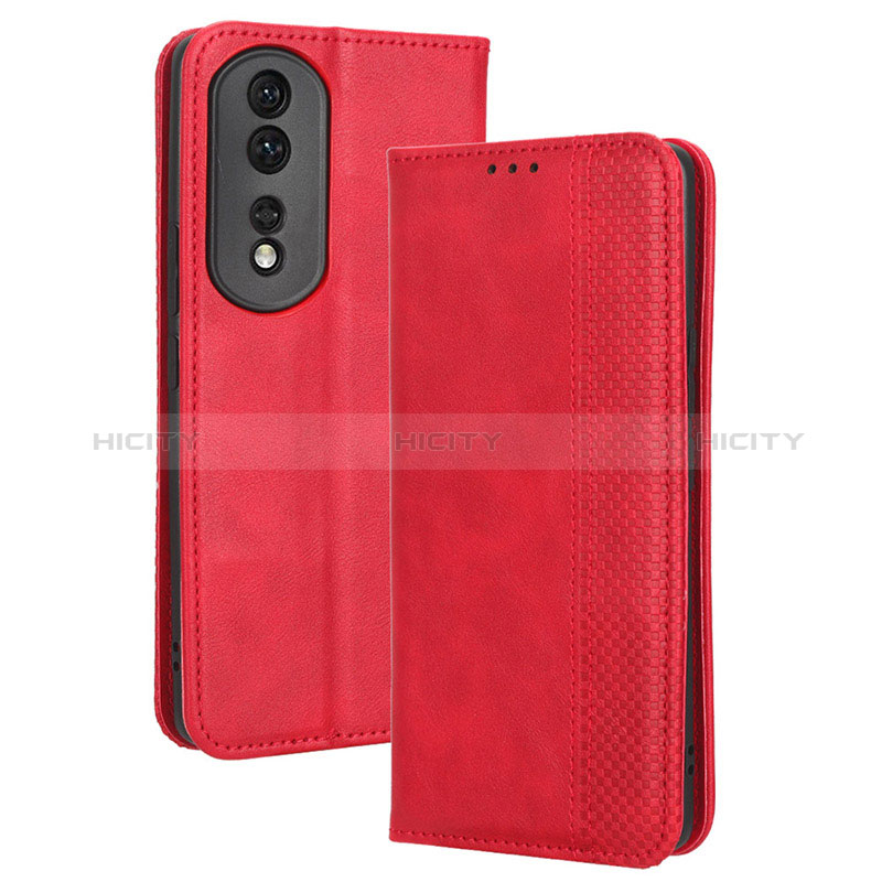 Custodia Portafoglio In Pelle Cover con Supporto BY4 per Huawei Honor 80 Pro 5G