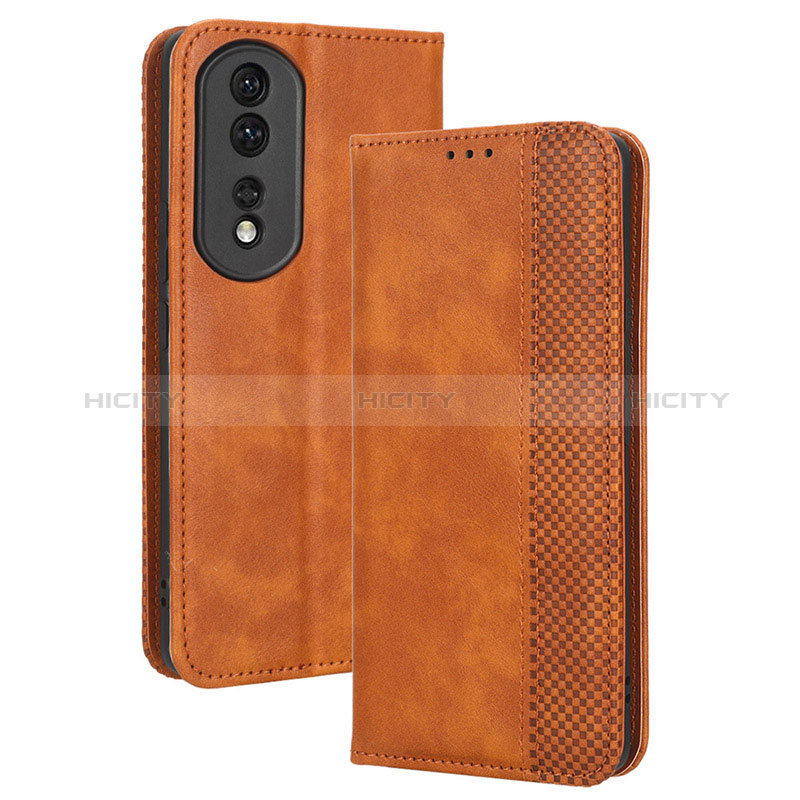 Custodia Portafoglio In Pelle Cover con Supporto BY4 per Huawei Honor 80 Pro 5G