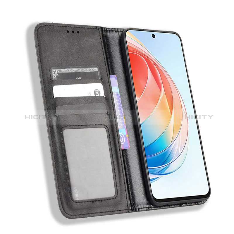 Custodia Portafoglio In Pelle Cover con Supporto BY4 per Huawei Honor X40i 5G