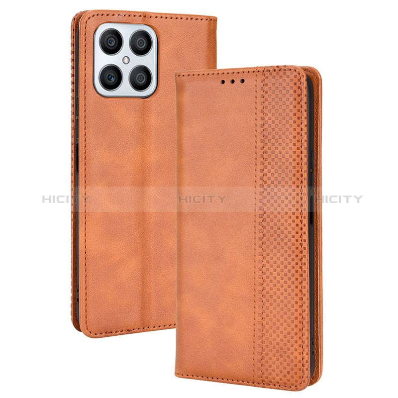 Custodia Portafoglio In Pelle Cover con Supporto BY4 per Huawei Honor X8 4G