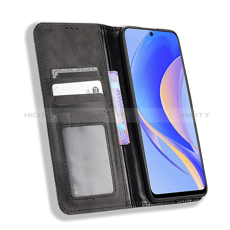 Custodia Portafoglio In Pelle Cover con Supporto BY4 per Huawei Nova Y90