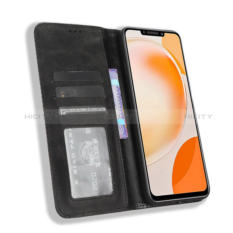 Custodia Portafoglio In Pelle Cover con Supporto BY4 per Huawei Nova Y91