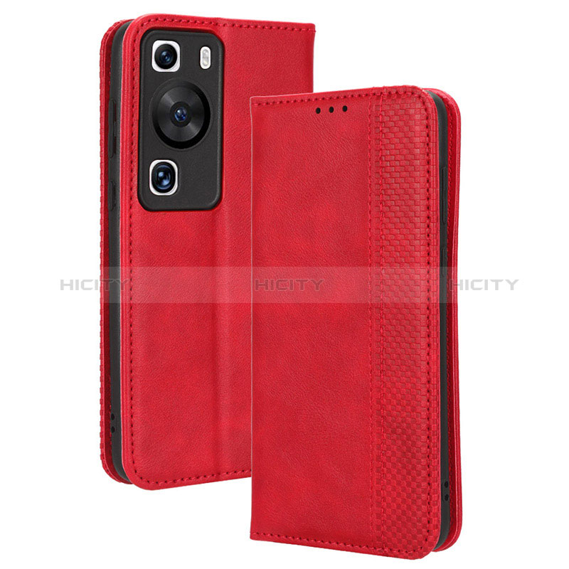 Custodia Portafoglio In Pelle Cover con Supporto BY4 per Huawei P60