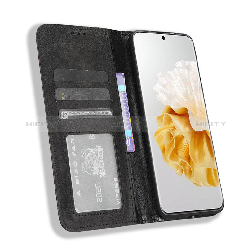 Custodia Portafoglio In Pelle Cover con Supporto BY4 per Huawei P60