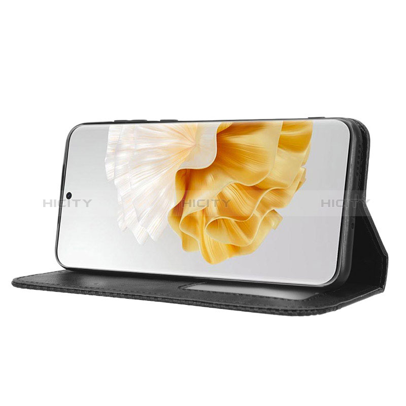 Custodia Portafoglio In Pelle Cover con Supporto BY4 per Huawei P60