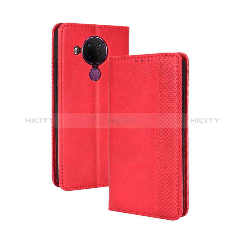 Custodia Portafoglio In Pelle Cover con Supporto BY4 per Nokia 5.4