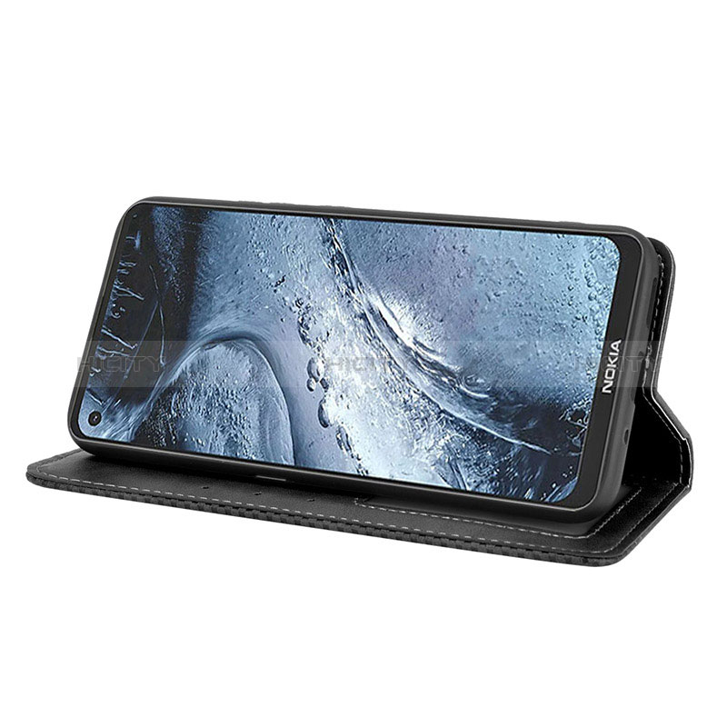 Custodia Portafoglio In Pelle Cover con Supporto BY4 per Nokia 7.3