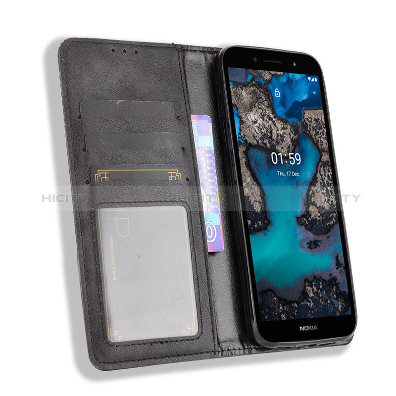 Custodia Portafoglio In Pelle Cover con Supporto BY4 per Nokia C01 Plus