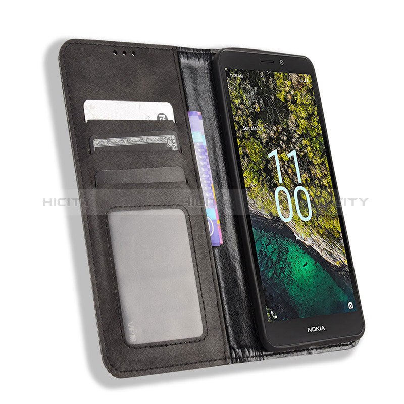 Custodia Portafoglio In Pelle Cover con Supporto BY4 per Nokia C100