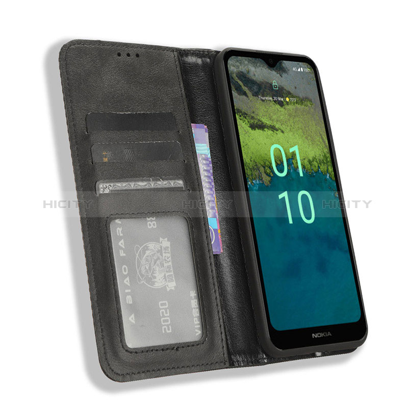 Custodia Portafoglio In Pelle Cover con Supporto BY4 per Nokia C110