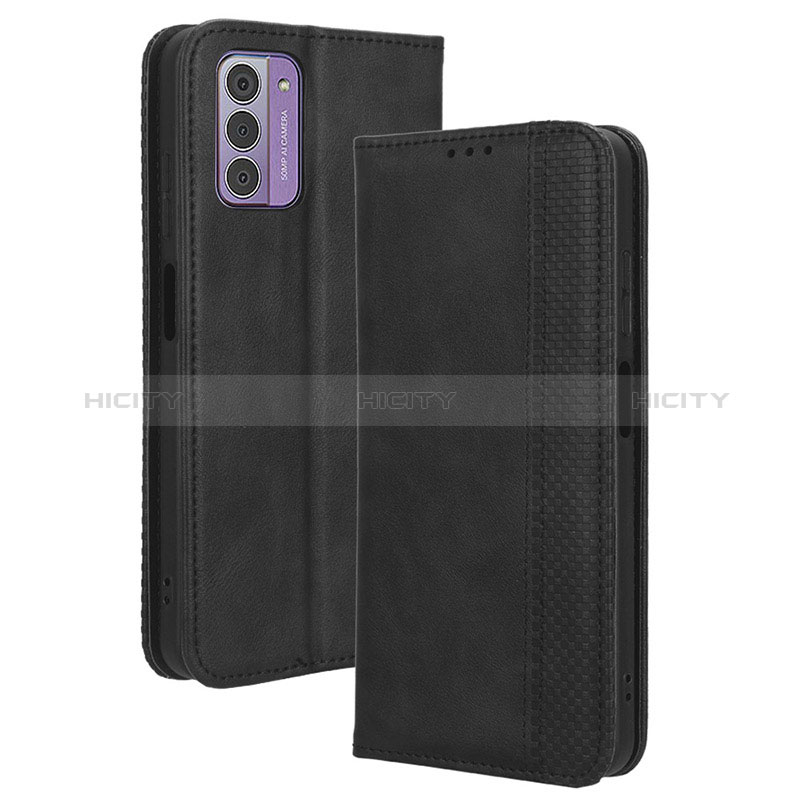 Custodia Portafoglio In Pelle Cover con Supporto BY4 per Nokia G310 5G Nero