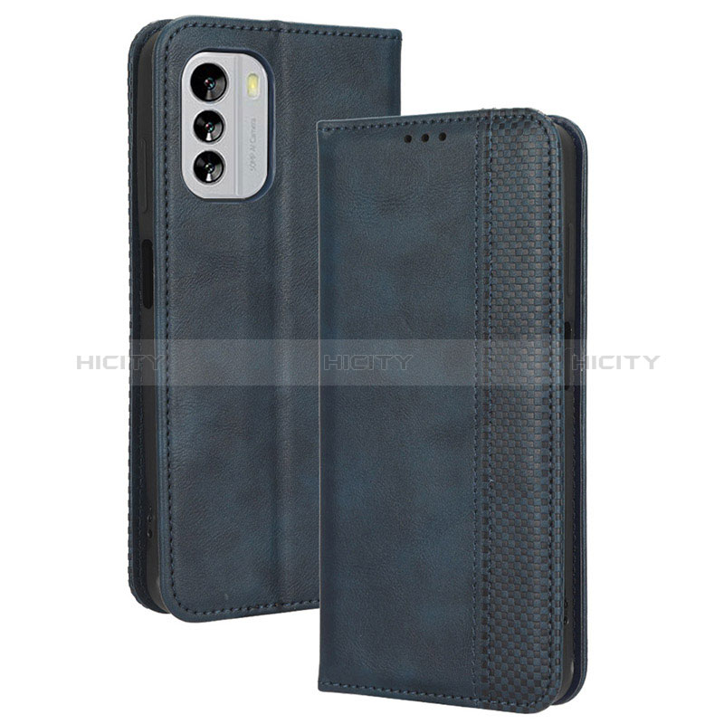 Custodia Portafoglio In Pelle Cover con Supporto BY4 per Nokia G60 5G Blu